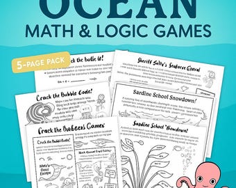 Matematik- och logikspel under havet – 5 STEM-aktiviteter med havstema