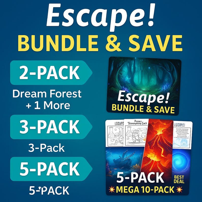 Escape! Fire & Ice Writing Duo – Volcano Base + Blizzard Station Story ...