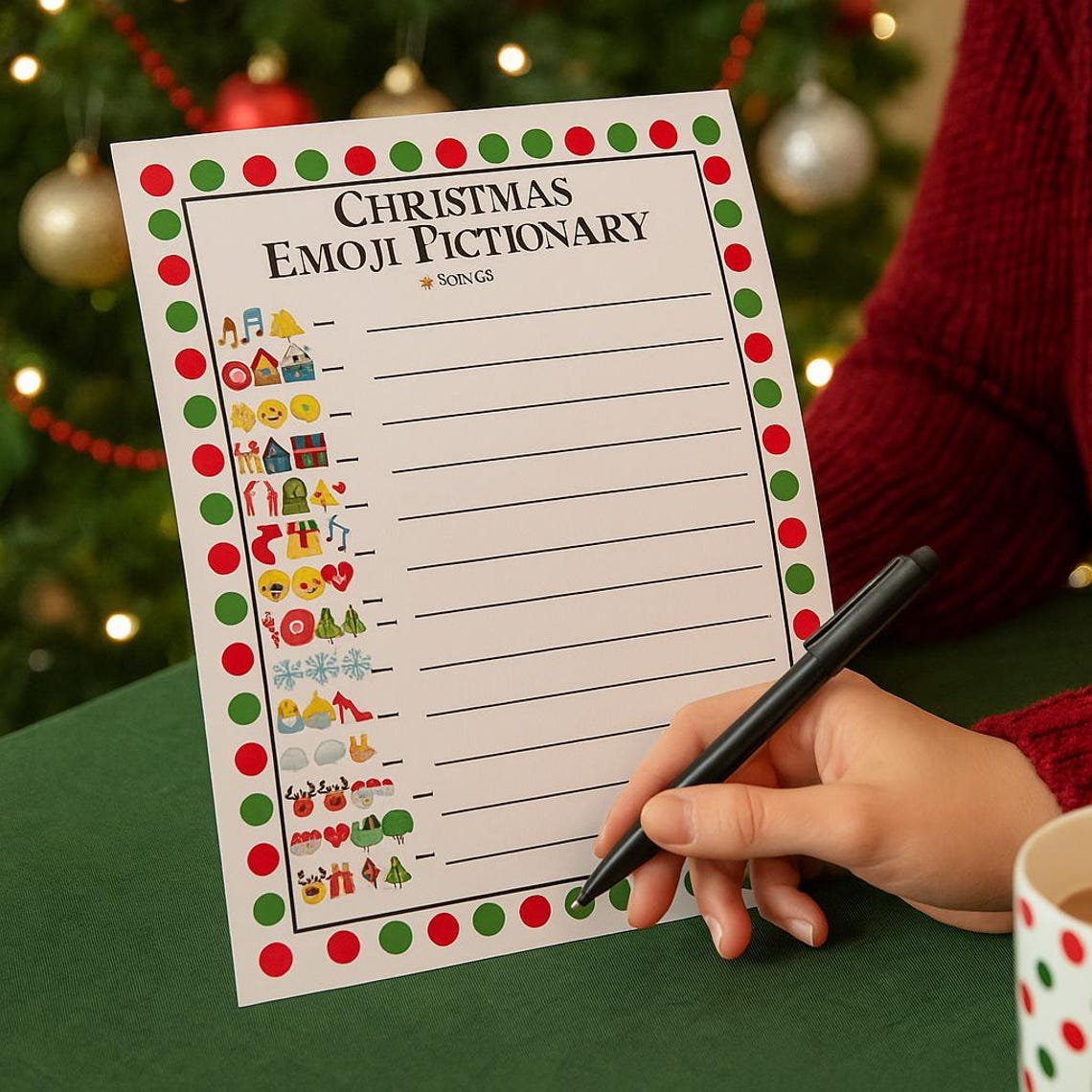 Christmas Songs Emoji Pictionary | Christmas Song Guessing Game ...
