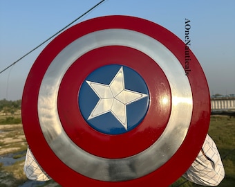 Escudo del Capitán América – Escudo de Metal Legend, accesorio para cosplay o decoración de pared