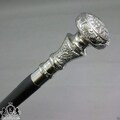 Handmade Vintage Solid Silver Brass Handle Antique Victorian Cane Wooden Walking Stick Gift For Mother's Day product logo