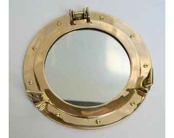 Maritime Antique Porthole Round Window Glass~ Nautical Boat Ship Porthole Decor ~ Wedding Gift