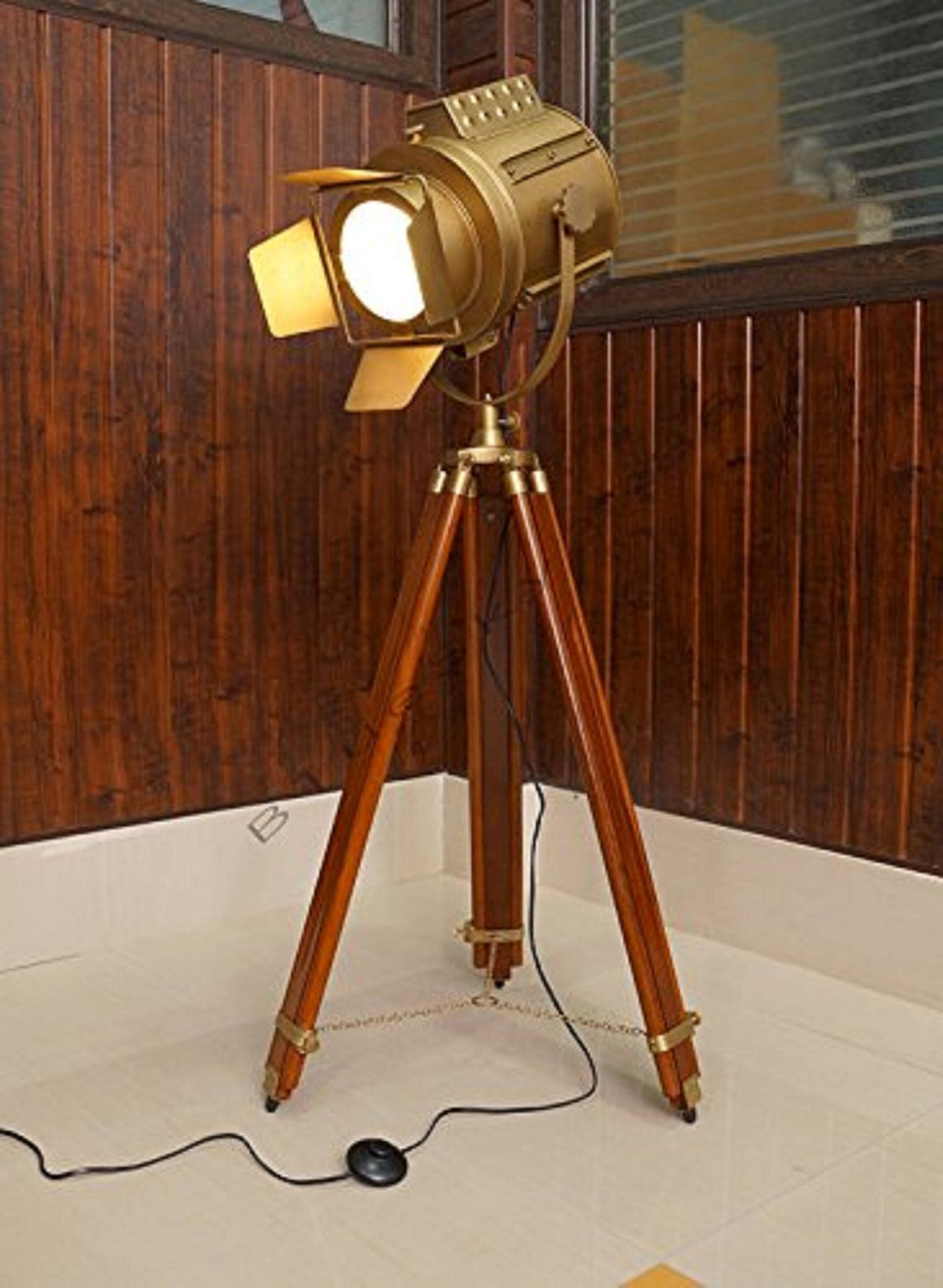 Marine Searchlight Antique Retro Spotlight Focus Floor Lamp Etsy