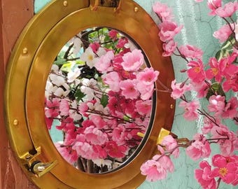 Nautical Brass Porthole 9&quot; Maritime Ship Boat Window & Wall home Decor Hublot