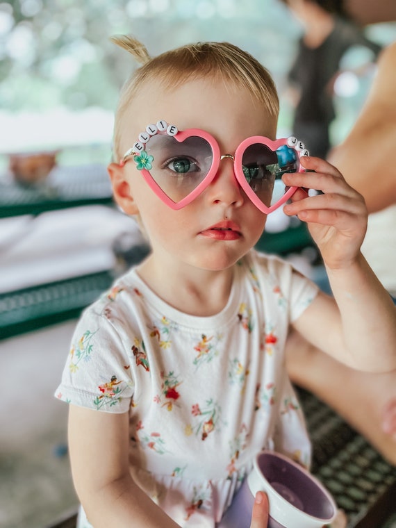 Kids & Teens Personalized Letter Beaded Name Heart Eyed Sunglasses I Kids  Accessories I Personalized Gifts I Gifts for Kids -  Canada