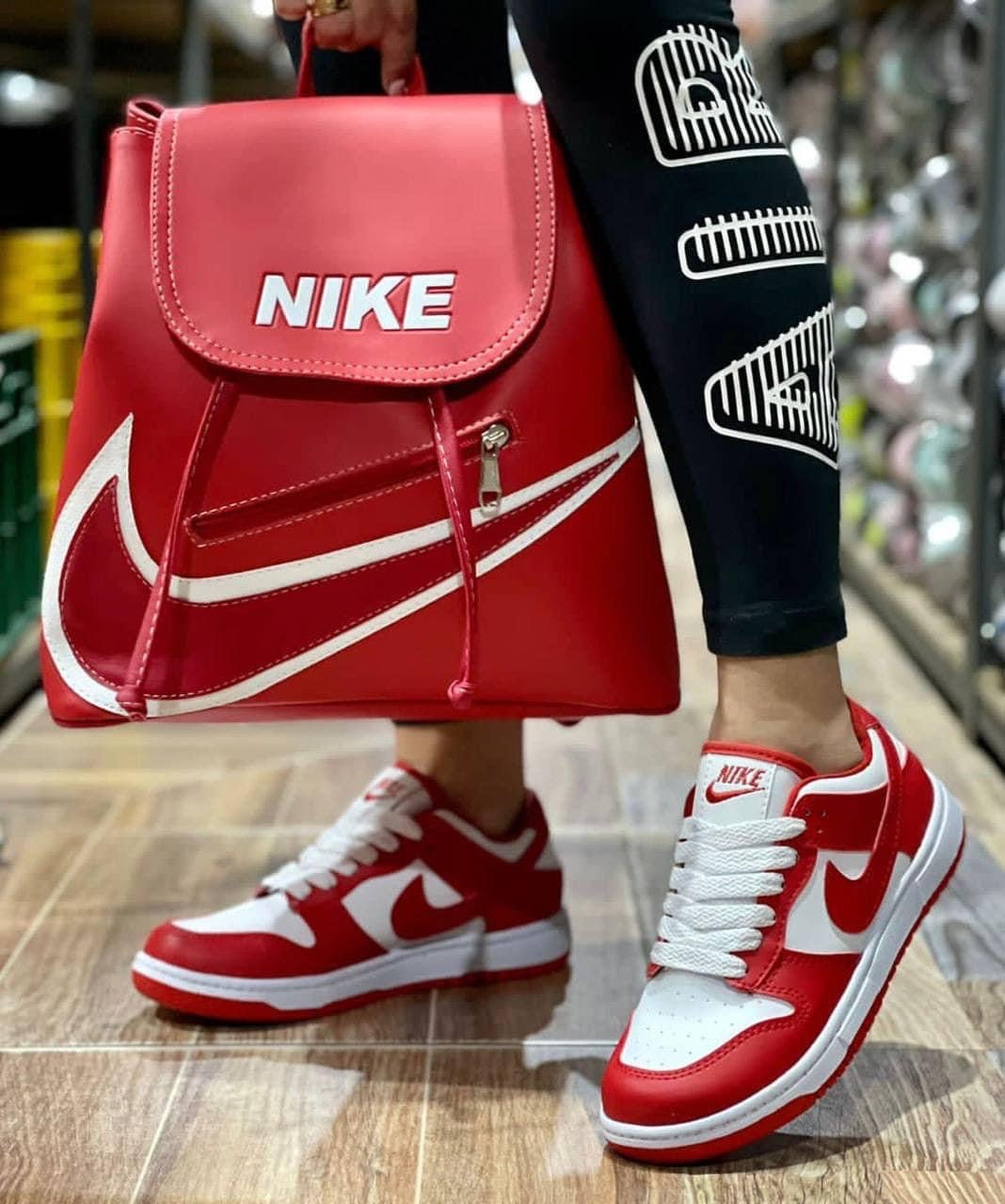 matching nike bag and shoes