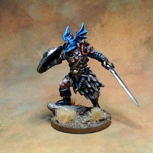 Warduke - 32mm Scale Resin Miniature | Fantasy Warlord for Tabletop RPGs & Wargames | High-Detail Resin Figure for Collectors and Painters