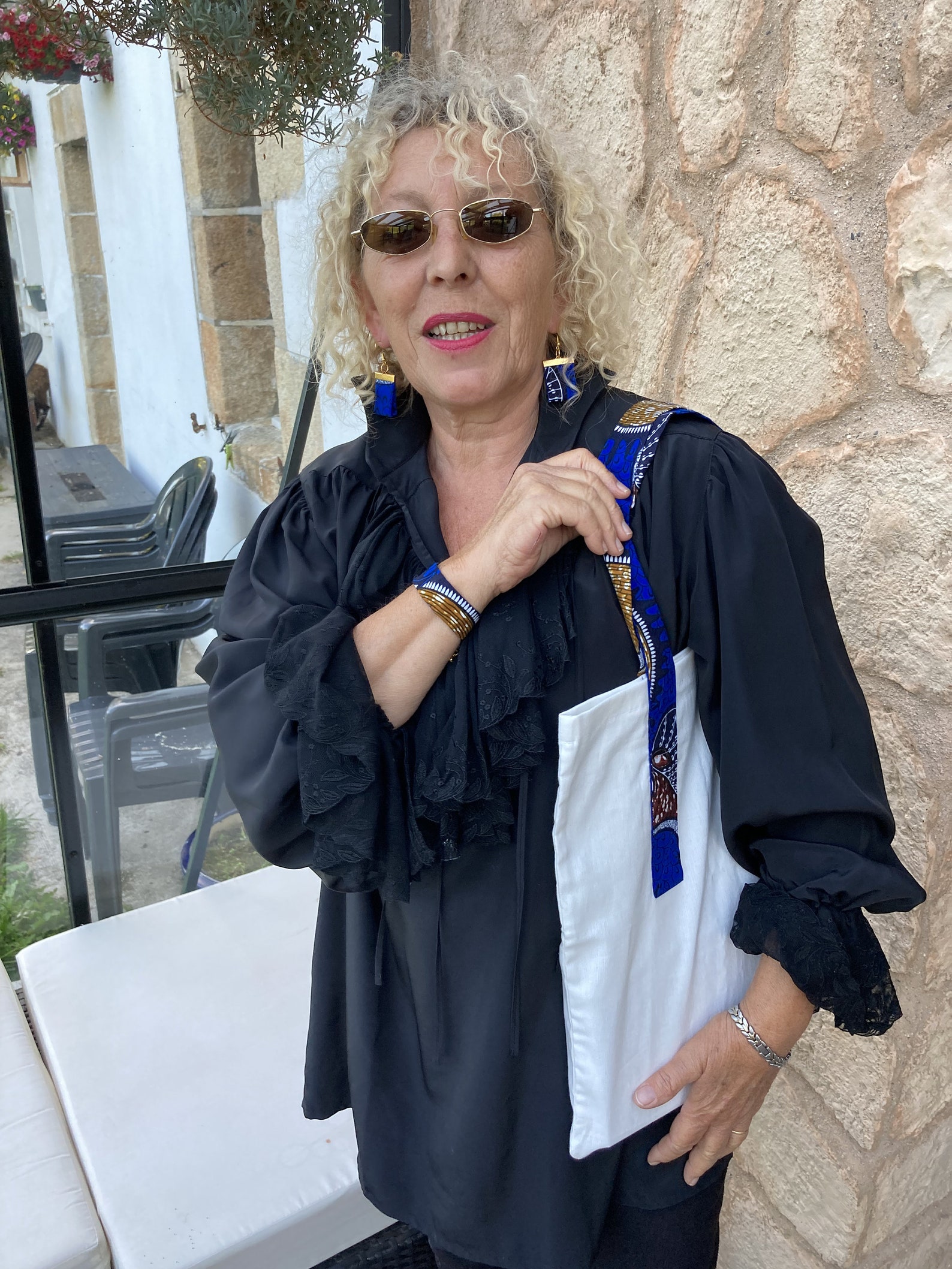 Breite Ohrringe Königliche Sammlung Stoffe | Etsy