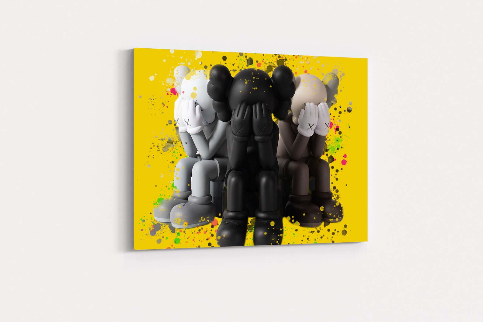Kaws Canvas Print/ Modern Wall Art/ Kaws Decor/ Pop Art/ Etsy