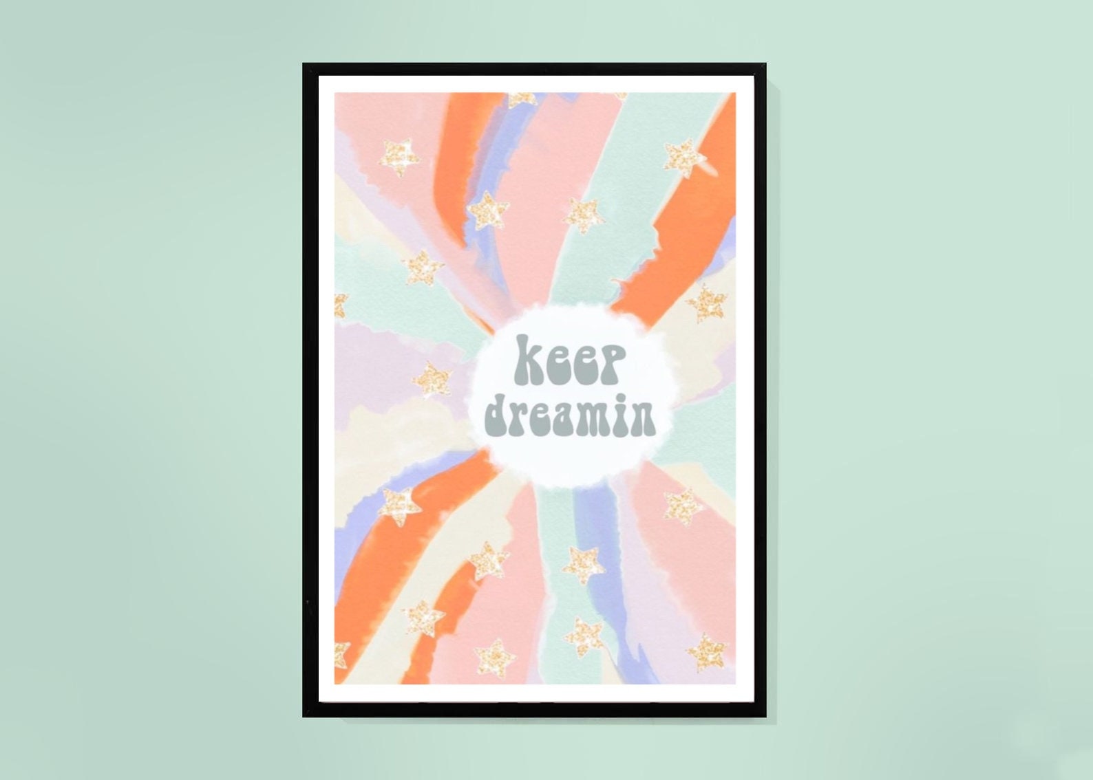 Dreamy Poster Print A4/A5/DIGITAL Keep Dreaming Wall Art Etsy