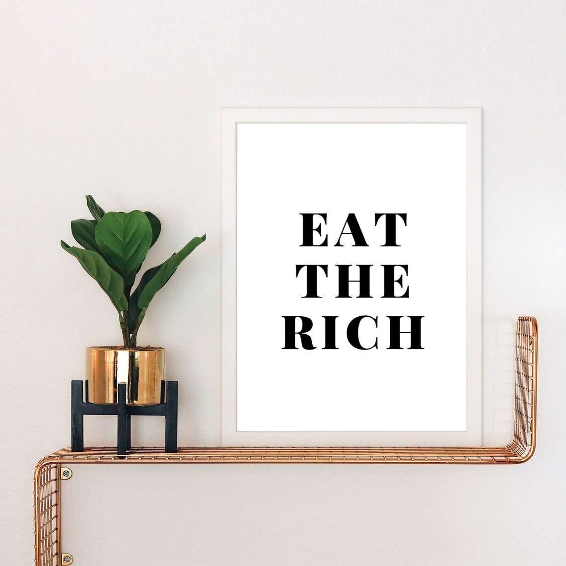 Eat the Rich Quote Print A4/A5/DIGITAL Socialist Political Etsy