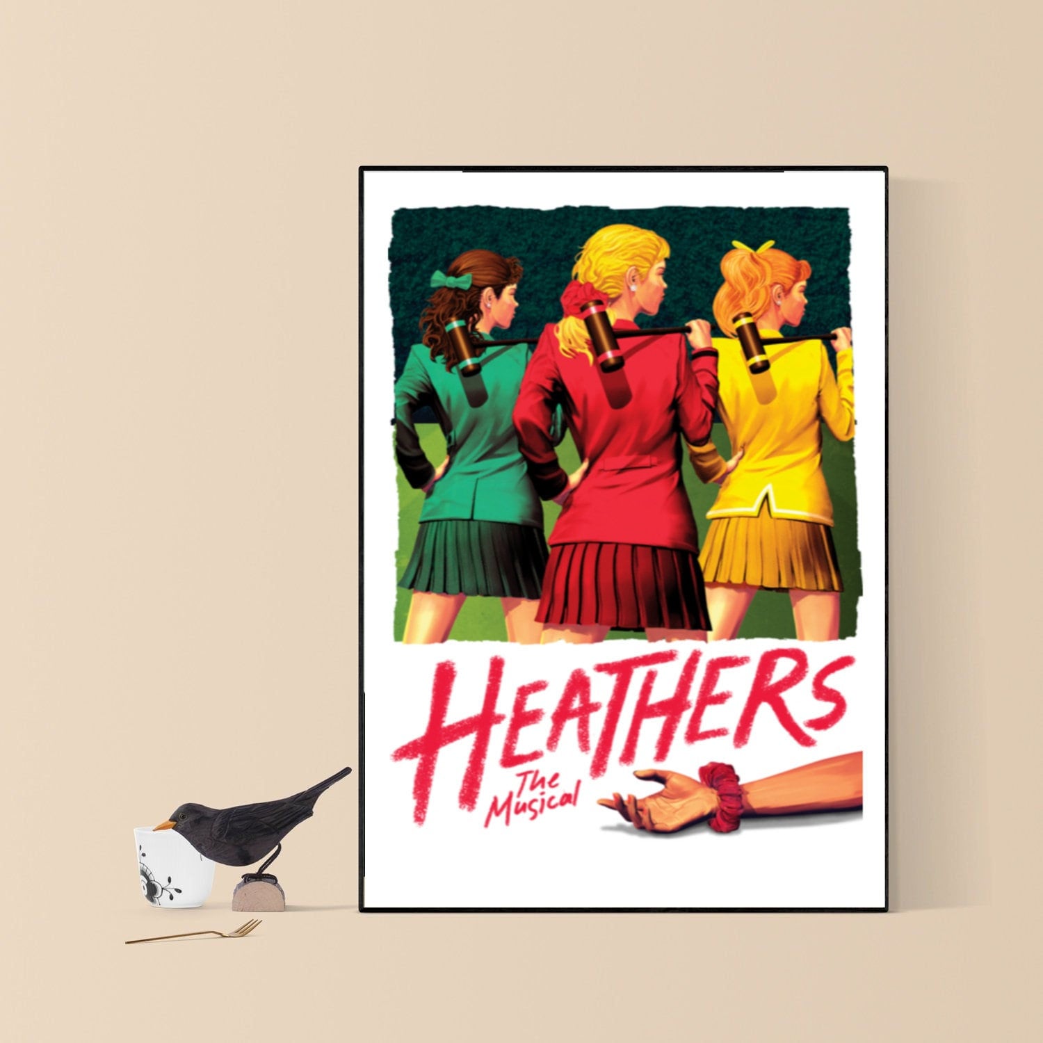 Heathers The Musical Poster Broadway Theatre Playbill Etsy