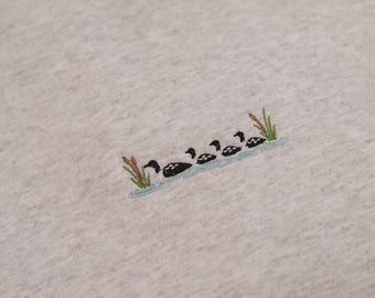 Loon Embroidered Sweatshirt | Minimalist Minnesota Crewneck | Heated Rivalry Cottage Inspired Sweater