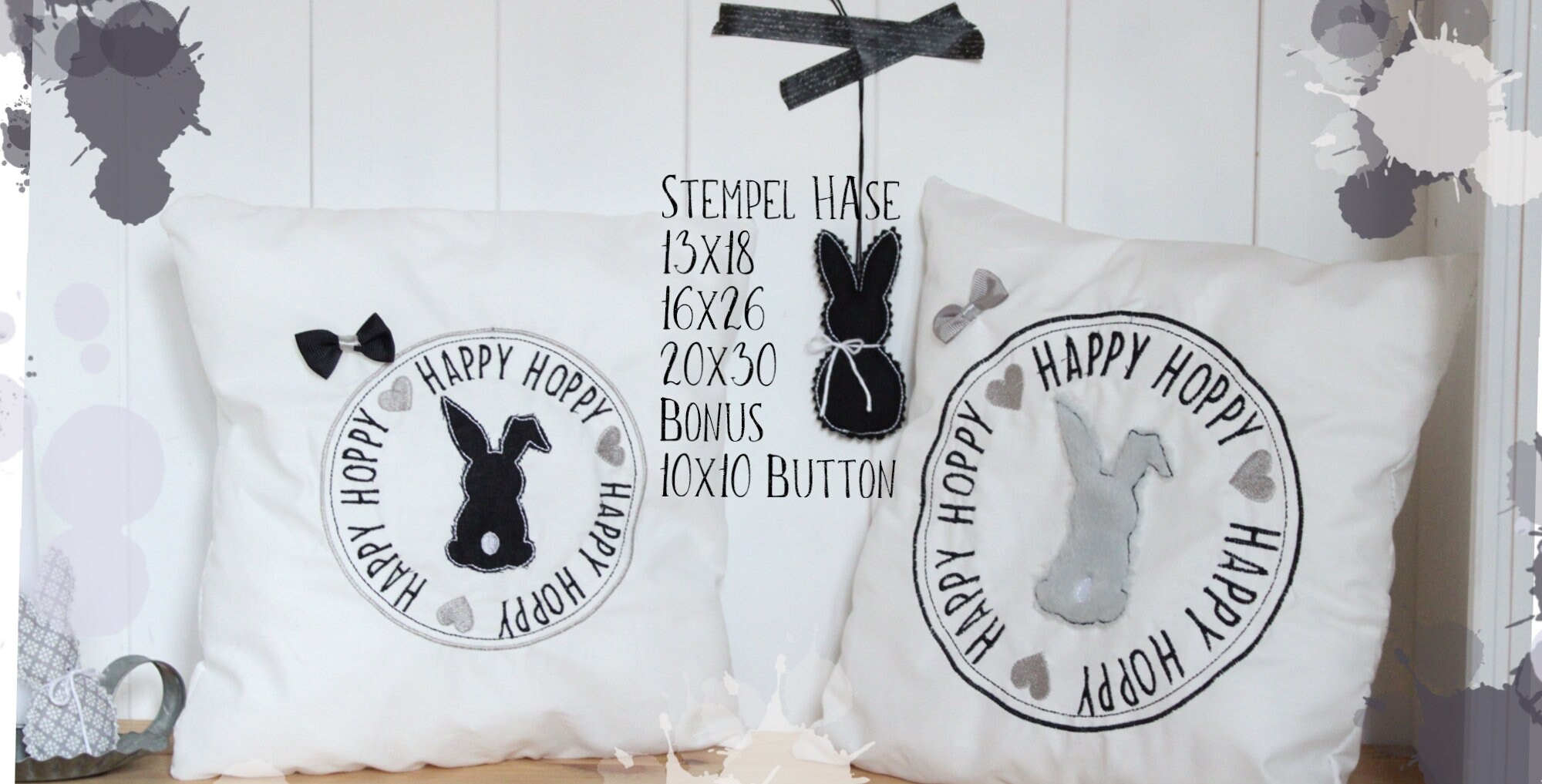 Stamp Bunny Digital Download Easter Embroidery File