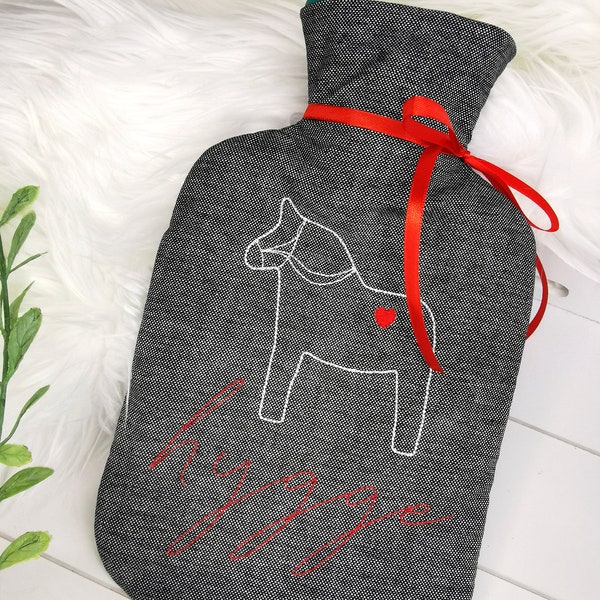 Embroidery files set hot water bottle cover Dala horse 160x260 180x300 200x360 240x360