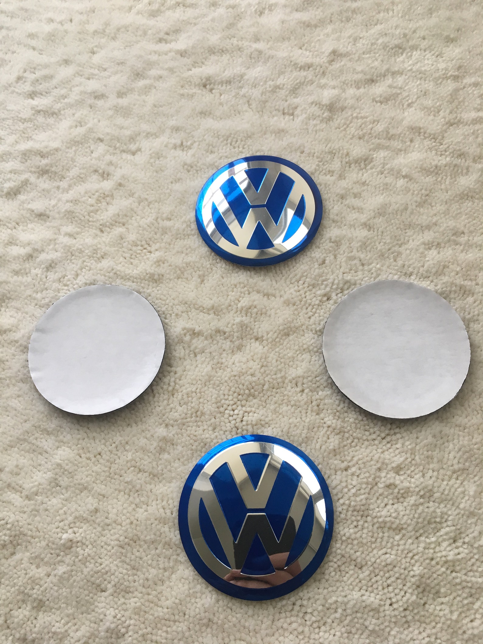 4X Volkswagen Wheel Centre Caps Stickers 56 mm Etsy