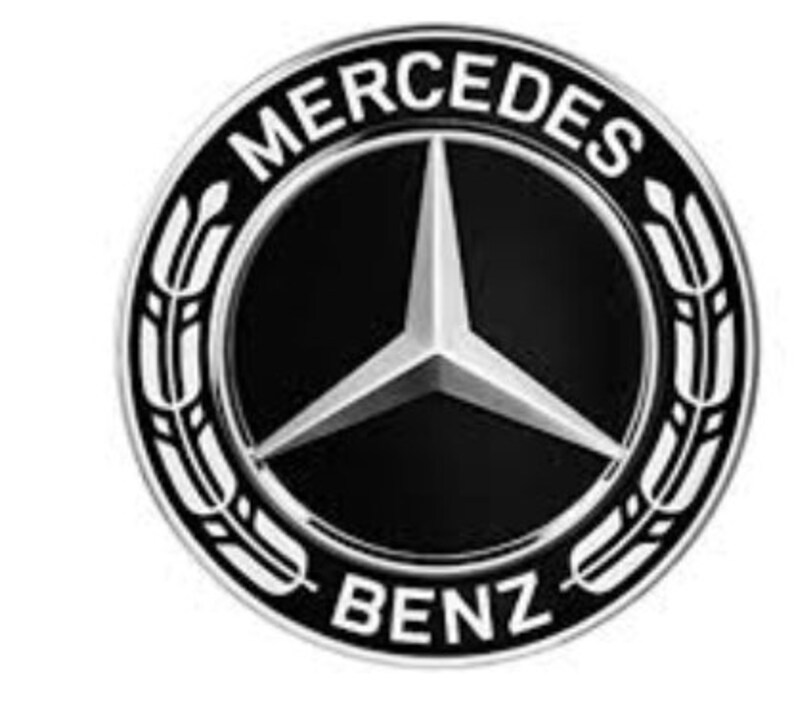 MERCEDES BENZ wheel center hub caps stickers 56mm Black Etsy