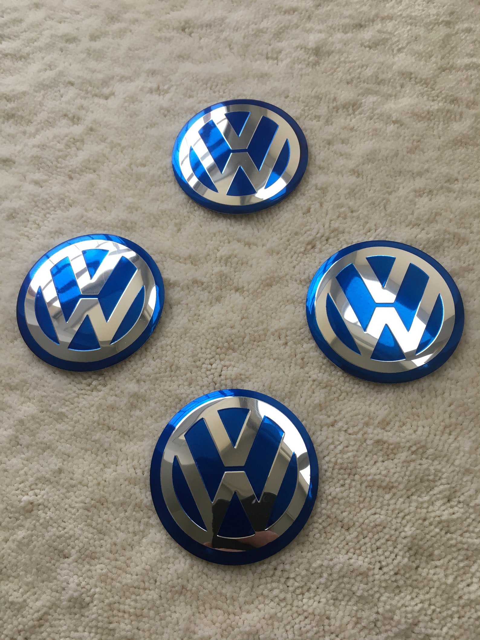 4X Volkswagen Wheel Centre Caps Stickers 56 mm Etsy