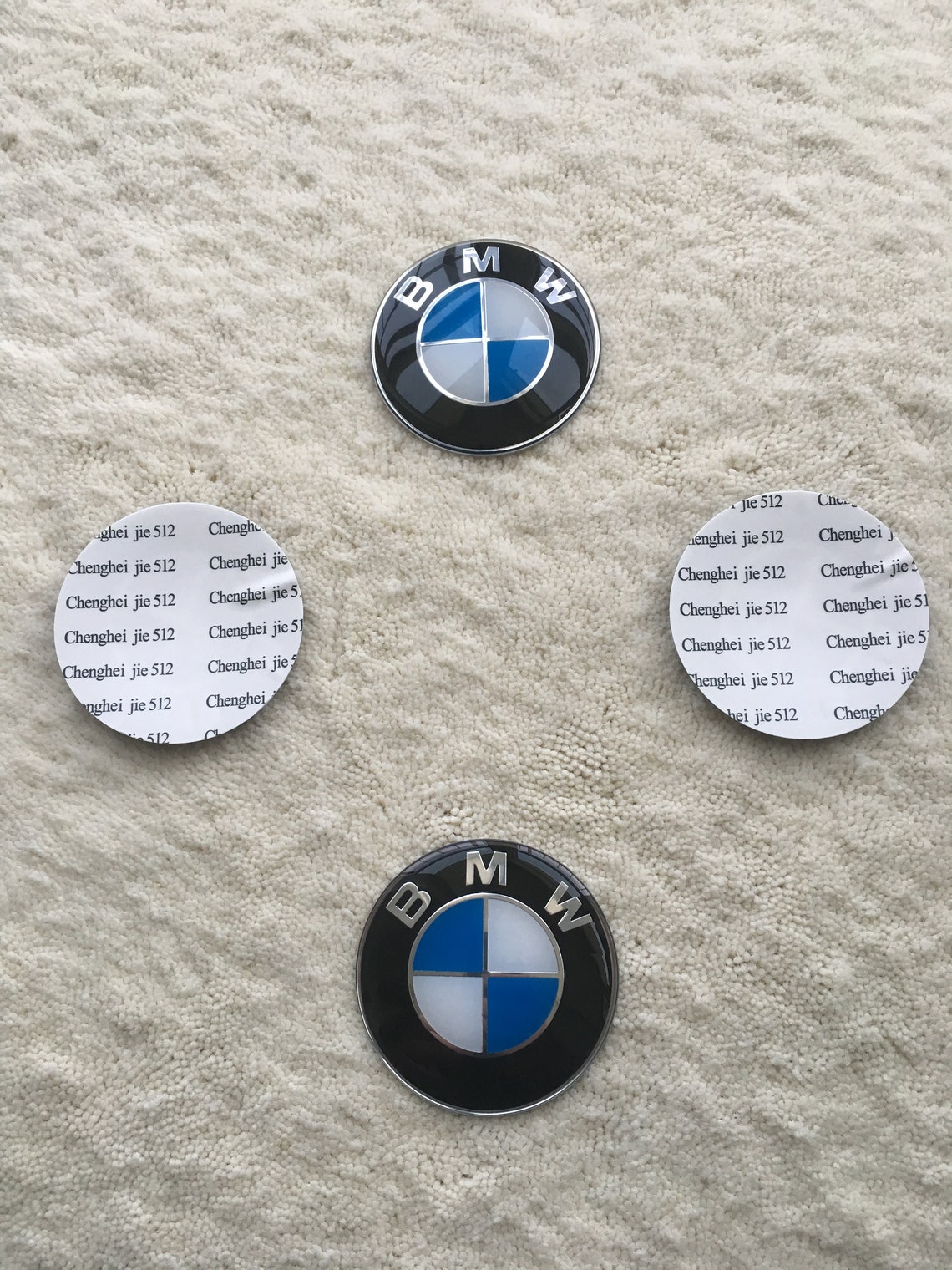 BMW wheel center hub caps stickers 56mm Blue / White Etsy