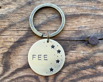 Dog tag STARRY SKY, personalized dog tag