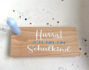 Schulanfang, Schulkind, personalisiertes Geschenk zu Einschulung, Tischdekoration