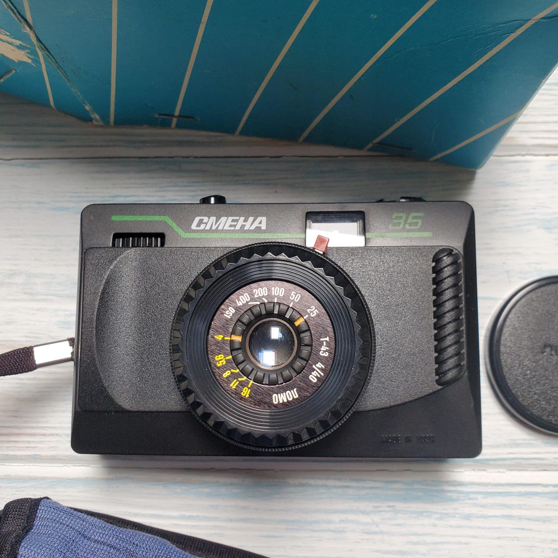 Smena 35 LOMO Vintage Camera Soviet Union Lens: T-43., foto 1 de 5