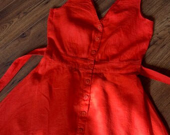 open lace back dress Jasper Conran Women's Red Floral Maxi Dress Size 12 – Preworn