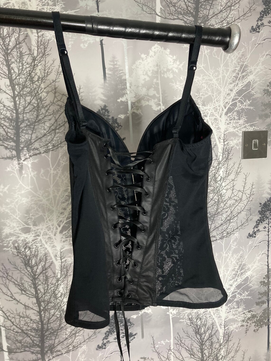 Bustier Rétro Vintage En Dentelle - Taille 80-95 - Beige - Occasion Très Bon état