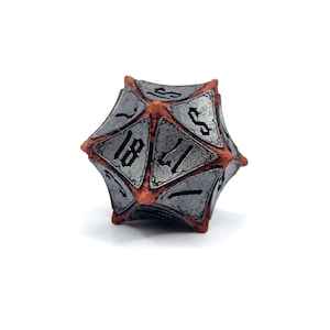 D20 Dice Baldur's Gate 3 Themed - Hand Painted Astral Prism