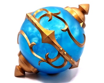 Palworld Pal Sphere replica cosplay display item, clear blue resin 3D printed. PalSphere Gaming