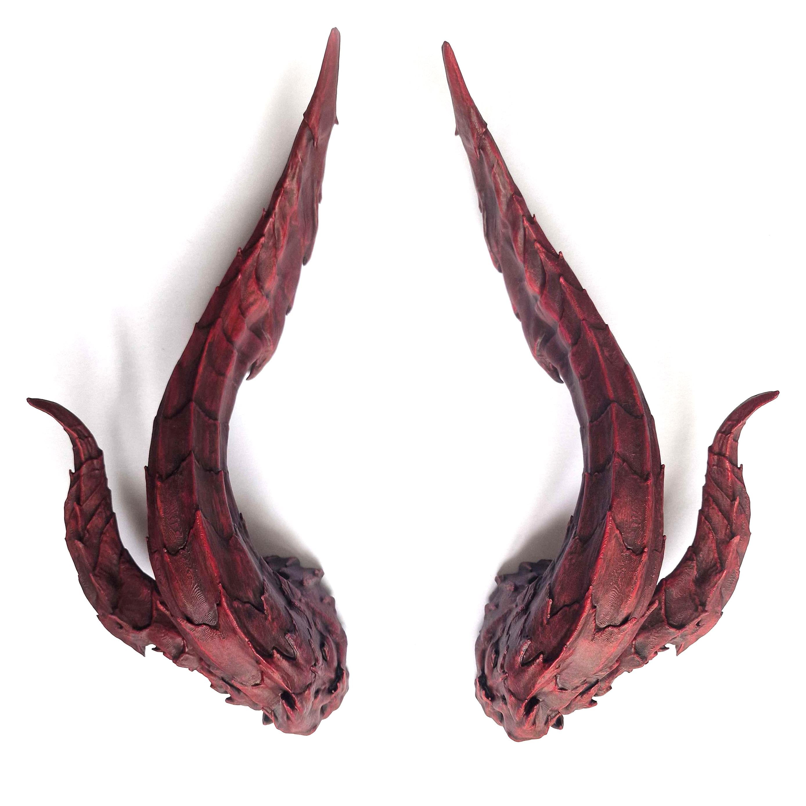Devil Raphael Haarlep Incubus Horns Hand Painted Cosplay replica Baldur's Gate 3