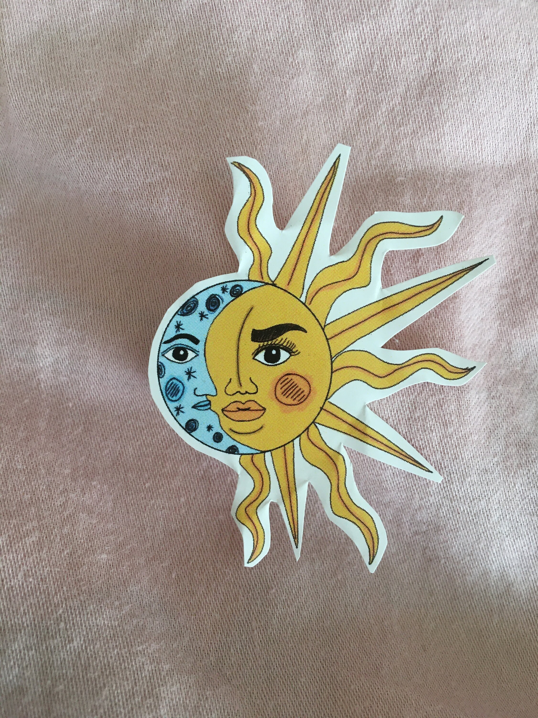 Sun and Moon Sticker Astrology Sticker Sun Sticker Moon | Etsy
