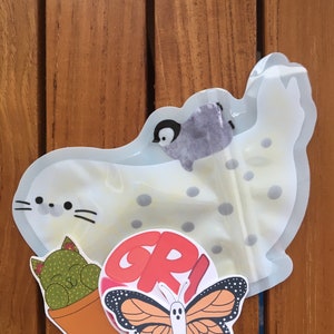 Oops Bolsa, conjunto de adesivos, pacote de adesivos, adesivo aleatório, adesivo de animal, adesivo de comida, adesivo floral, trocadilho, desconto