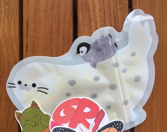 Oeps Tas, sticker set, sticker pack, willekeurige sticker, dierensticker, voedselsticker, bloemensticker, woordspeling, korting