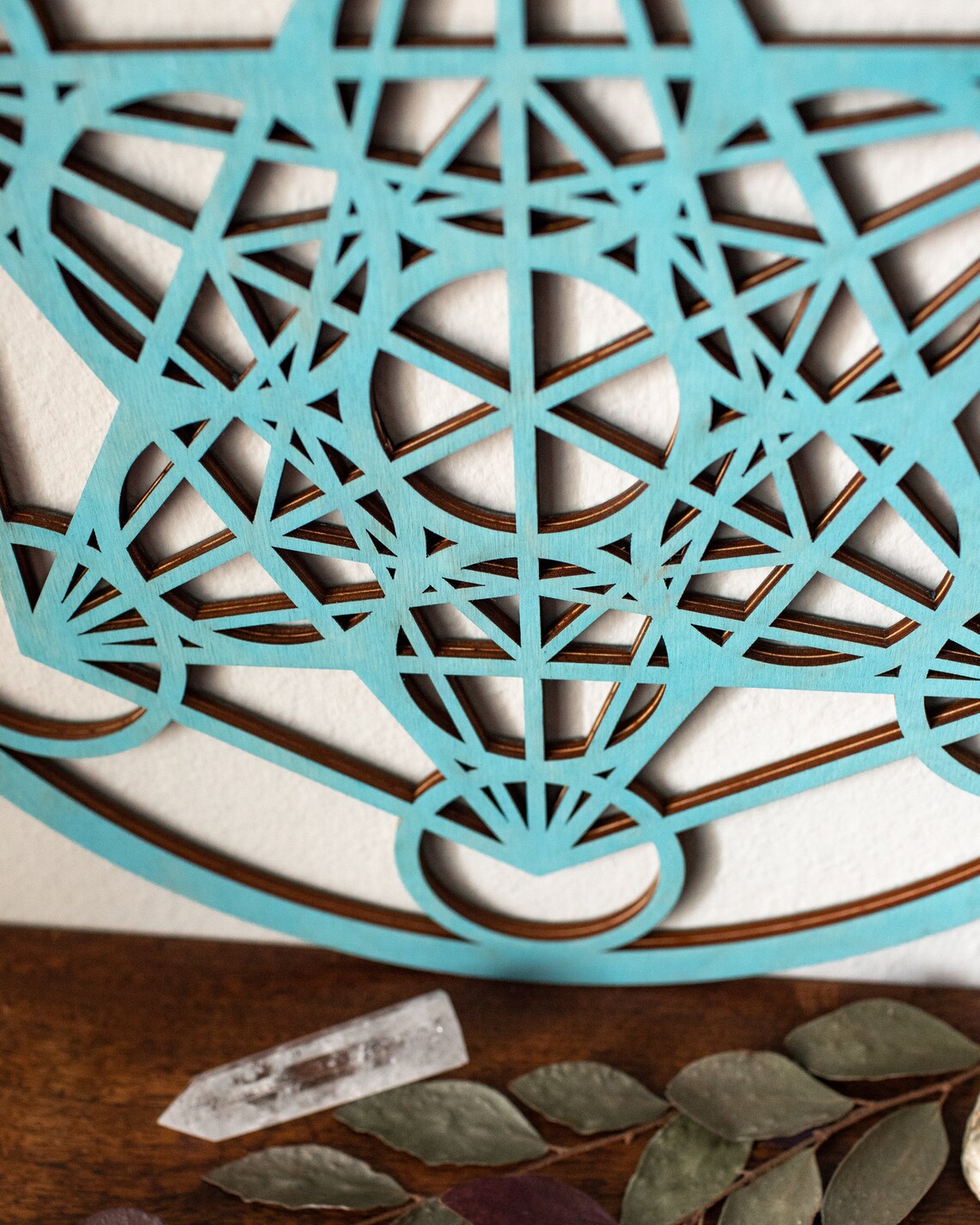 Metatron's Cube wall art Wooden hanging decor Sacred Etsy