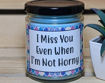 Valentine’s Day Gift Boyfriend Birthday Gift I Miss You Even When I'm Not Horny Funny Gift for Girlfriend Anniversary Gift for Husband