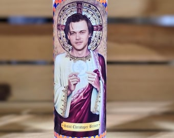 Saint Christopher Briney Prayer Candle - The Summer I Turned Pretty TV Series Fan Gift - Celebrity Prayer Candle - Conrad Fisher Candle Gift