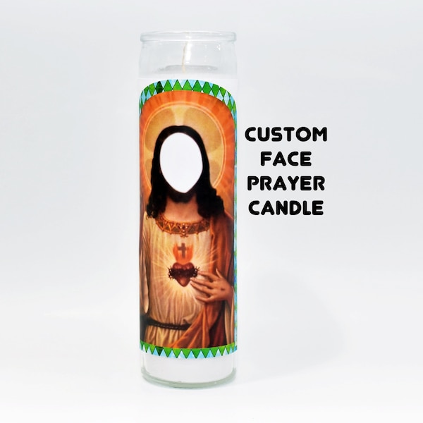 Custom Face Prayer Candle Valentines Day Gift Personalized Gift Custom Saint Candle Celebrity Prayer Candle Best Friend Birthday Gifts