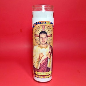 Saint Nikola Jokic Celebrity Prayer Candle Humor Funny Prayer Candle Nikola Jokić Gift Nikola Jokić Candle