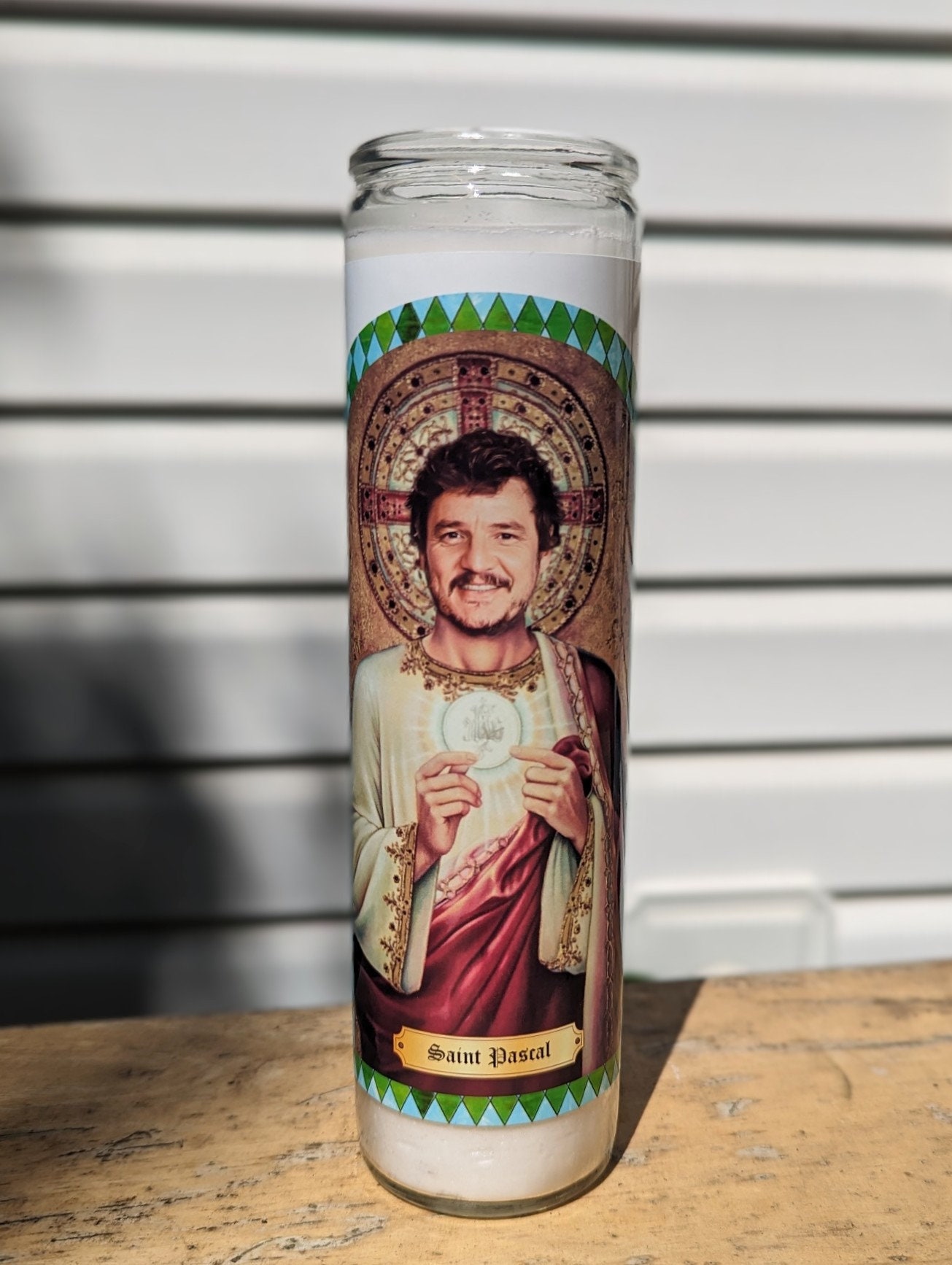 Saint Pedro Pascal Celebrity Prayer Candle Joel Miller, Prince Oberyn