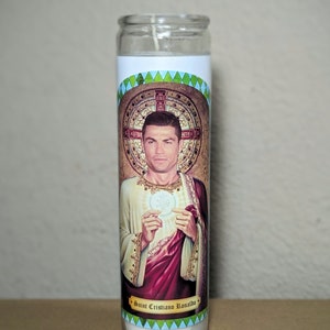 Cristiano Ronaldo Prayer Candle Portuguese Football Soccer Player Fan Gift Manchester United Al Nassr Saint Ronaldo Portugal Soccer Fan Gift