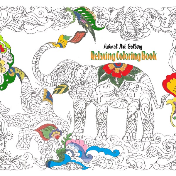 26 Hand-drawn Indian Animal Coloring Pages - Instant Download Printable Pages - Indian Animal Coloring Book