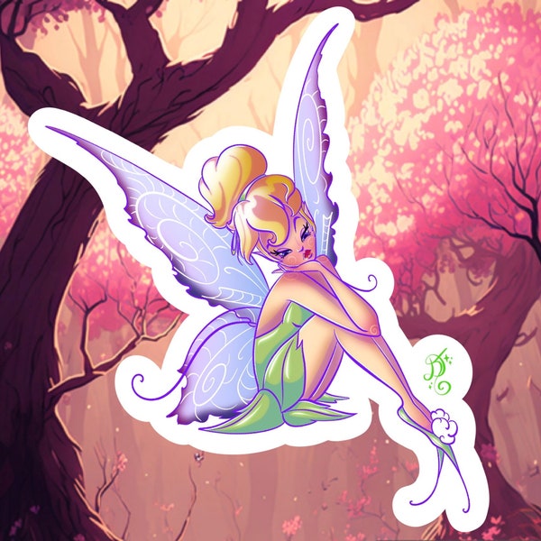 Amy Brown inspired Tinker Bell vinyl sticker