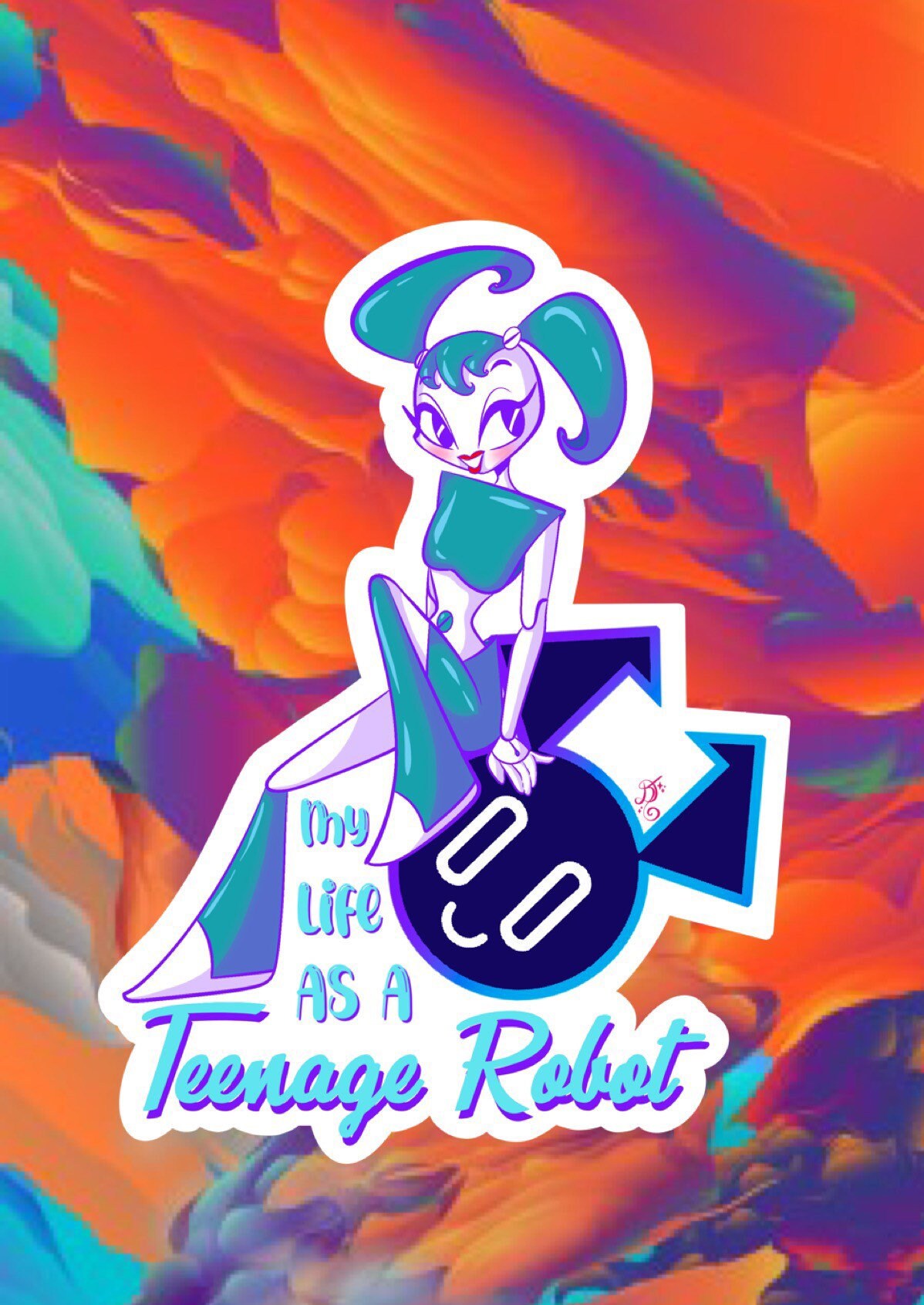 My Life as A Teenage Robot SVG Jenny Wakeman XJ9 -  Sweden