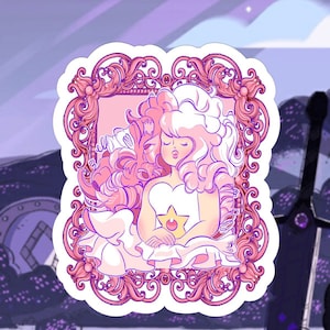 Rose Quartz Vinyl Sticker