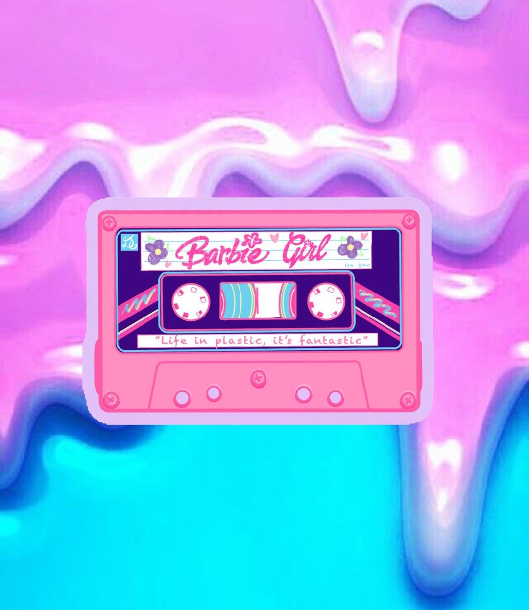 Doll Cassette Tape/80s/90s Vinyl Sticker Etsy