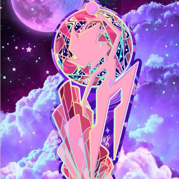 Pink Diamond/ Steven Universe stained glass sticker