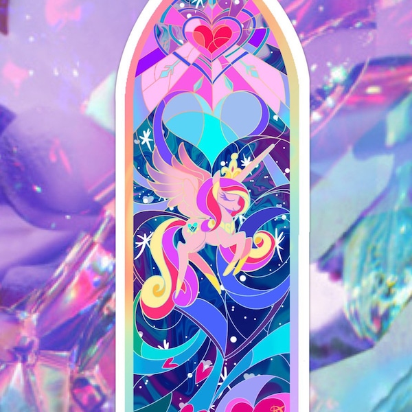 Princess Cadence stained glass sticker / My little pony