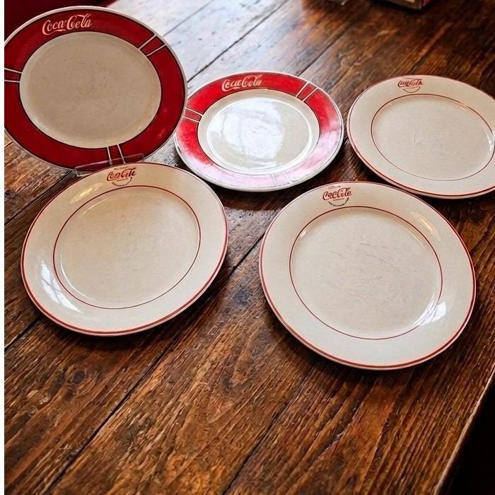 Coca Cola Dinnerware Set - Etsy