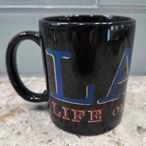 LAPD Life on the Beat Black Coffee Mug Tea Cup